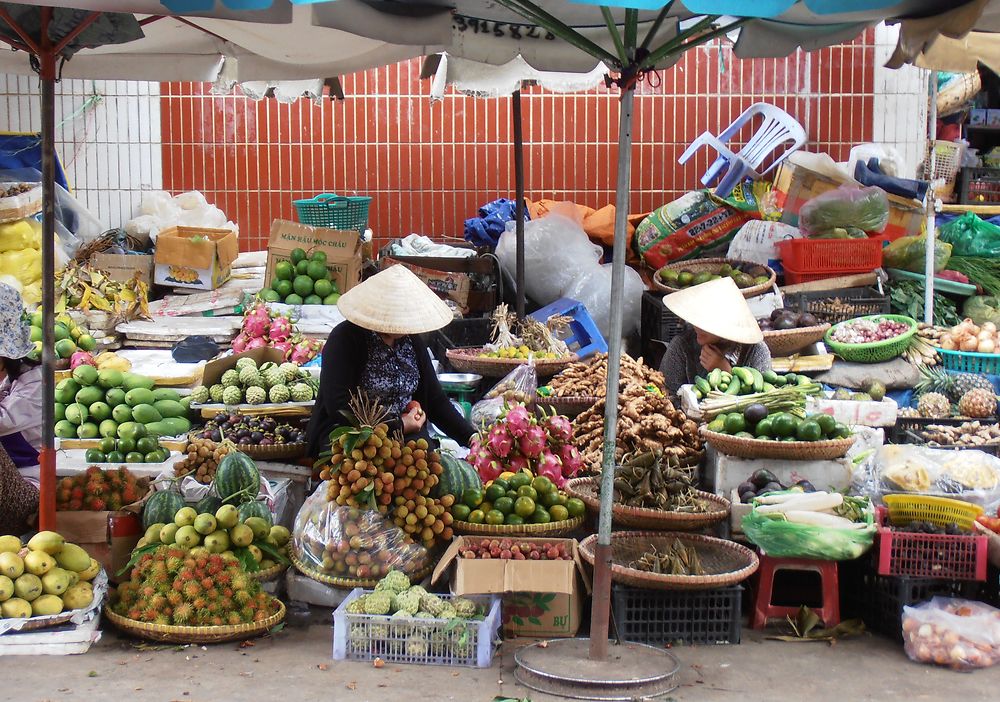 Marché à Dalat, Vietnam