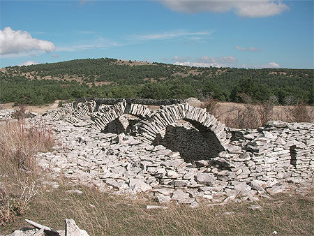 Borie en ruines en version gauche
