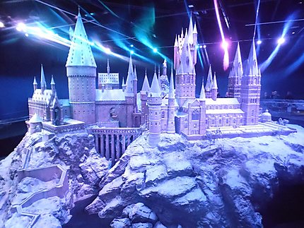 Maquette de Poudlard (Hogwarts model) : Warner Bros Studios : Watford :  Région de Londres : Angleterre 