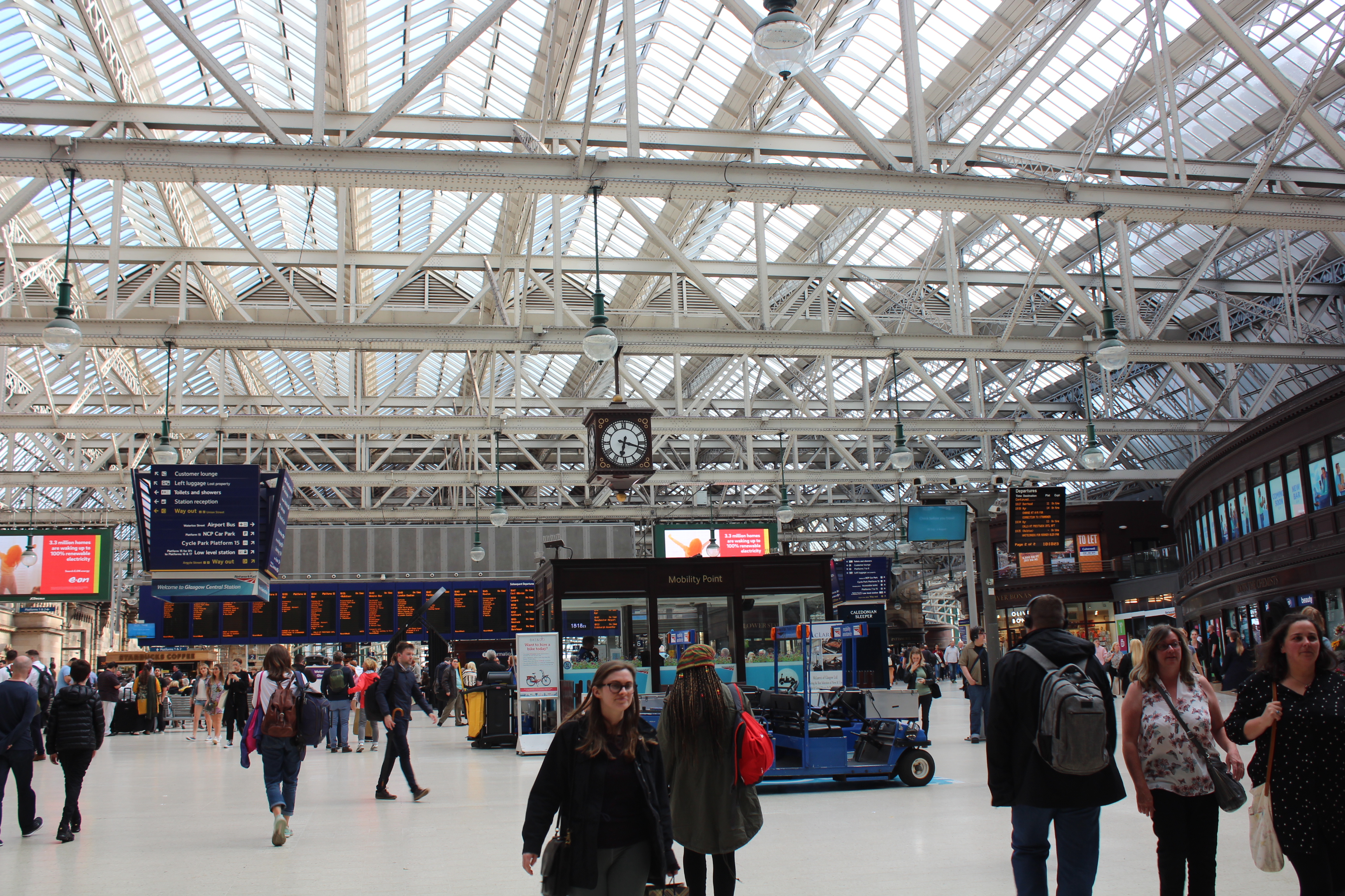 Gare centrale de Glasgow - intérieur Gare centrale de Glasgow - intérieur