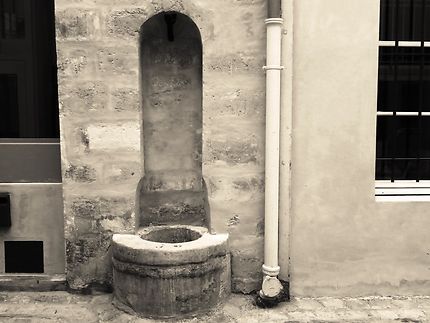 Le vieux puits à eau à Paris (XVIIème siècle)
