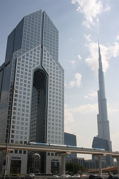 La Burj Khalifa au loin