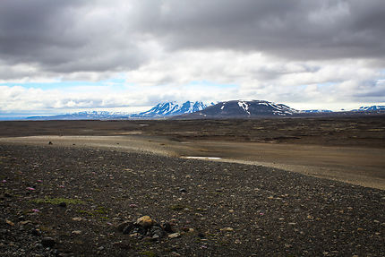 Paysage hostile des Hautes terres islandaises