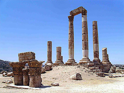 Les restes du  temple d'Hercule