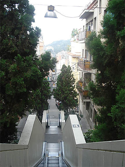 Escalator pour le Parc Guell