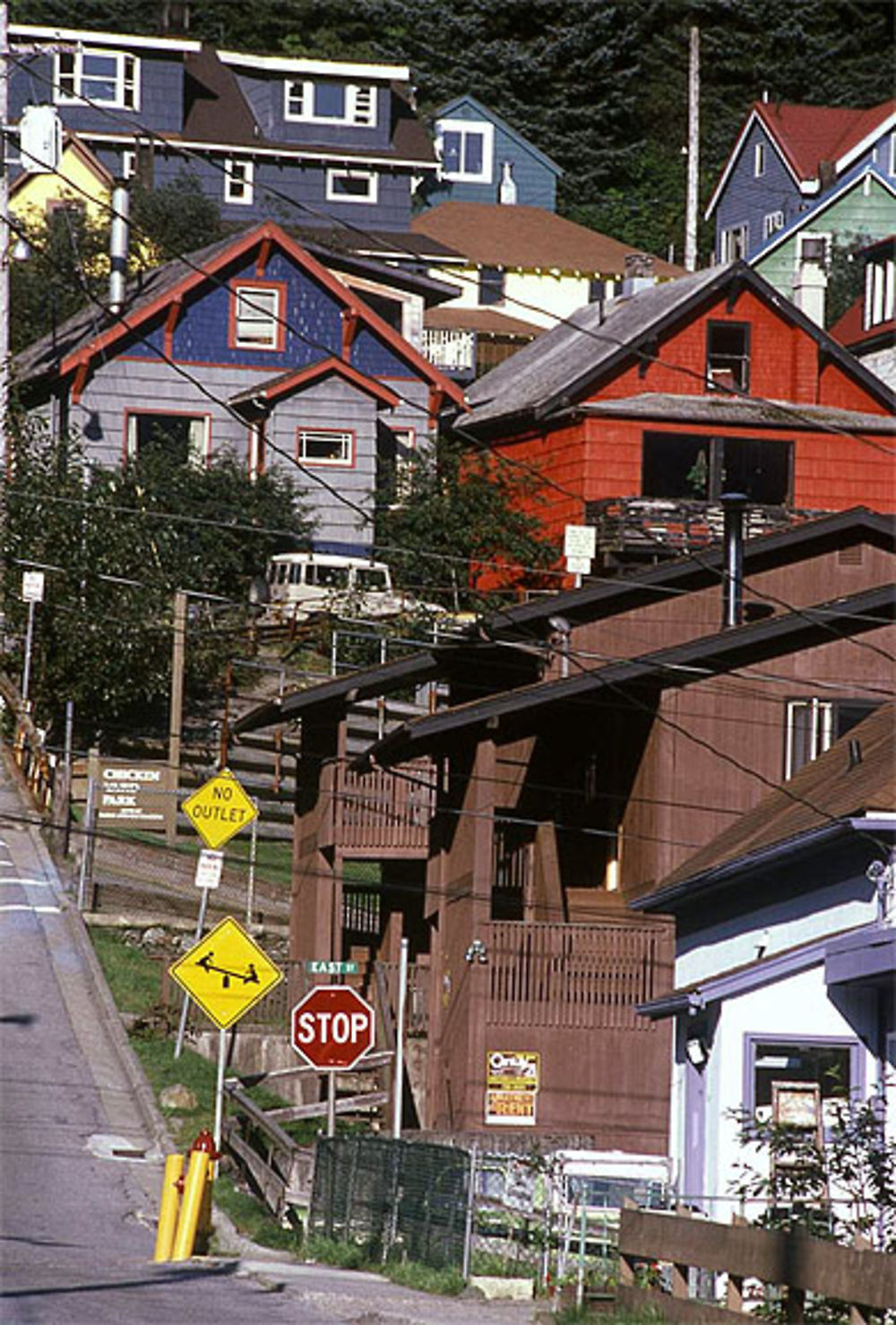 Juneau étagement des maisons