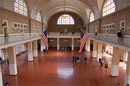 Ellis Island - Salle d'enregistrement Ellis Island - Salle d'enregistrement