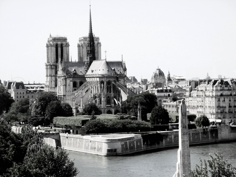 La Cath drale Notre Dame de Paris Eglise Noir et blanc