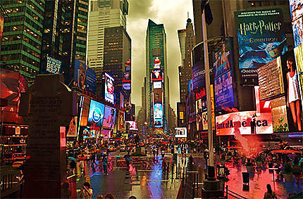 Orage sur Times Square