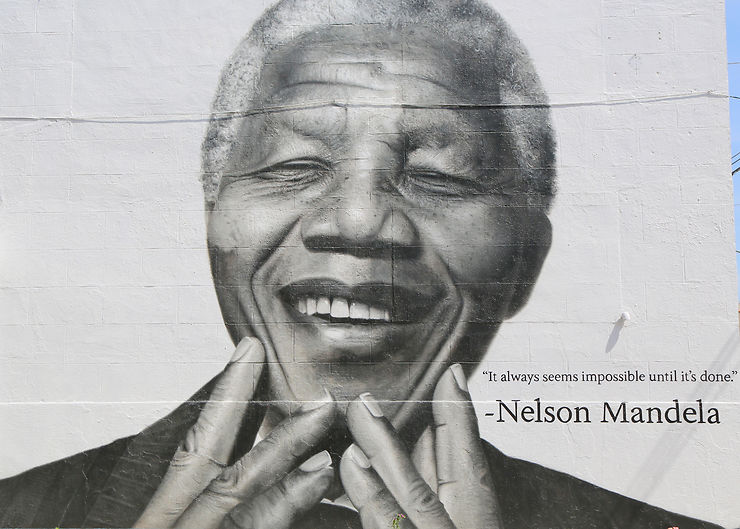 Nelson Mandela en Afrique du Sud