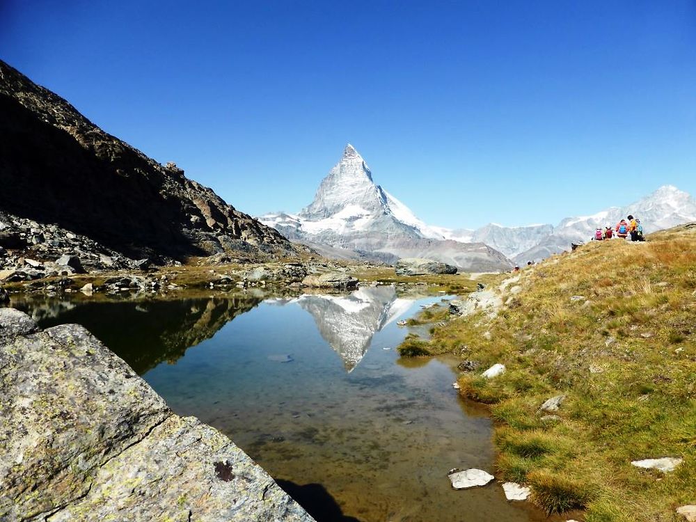 Région de Zermatt, doule vue sur le Cervin