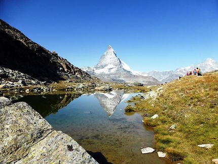 Région de Zermatt, doule vue sur le Cervin