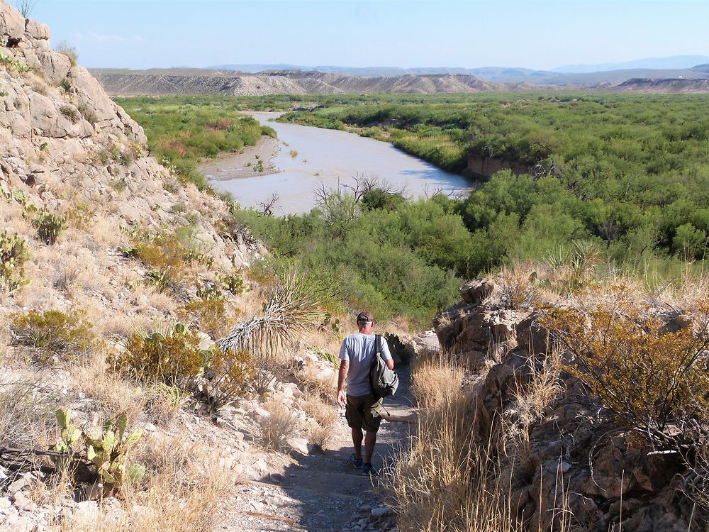 Randonnée le long du Rio Grande