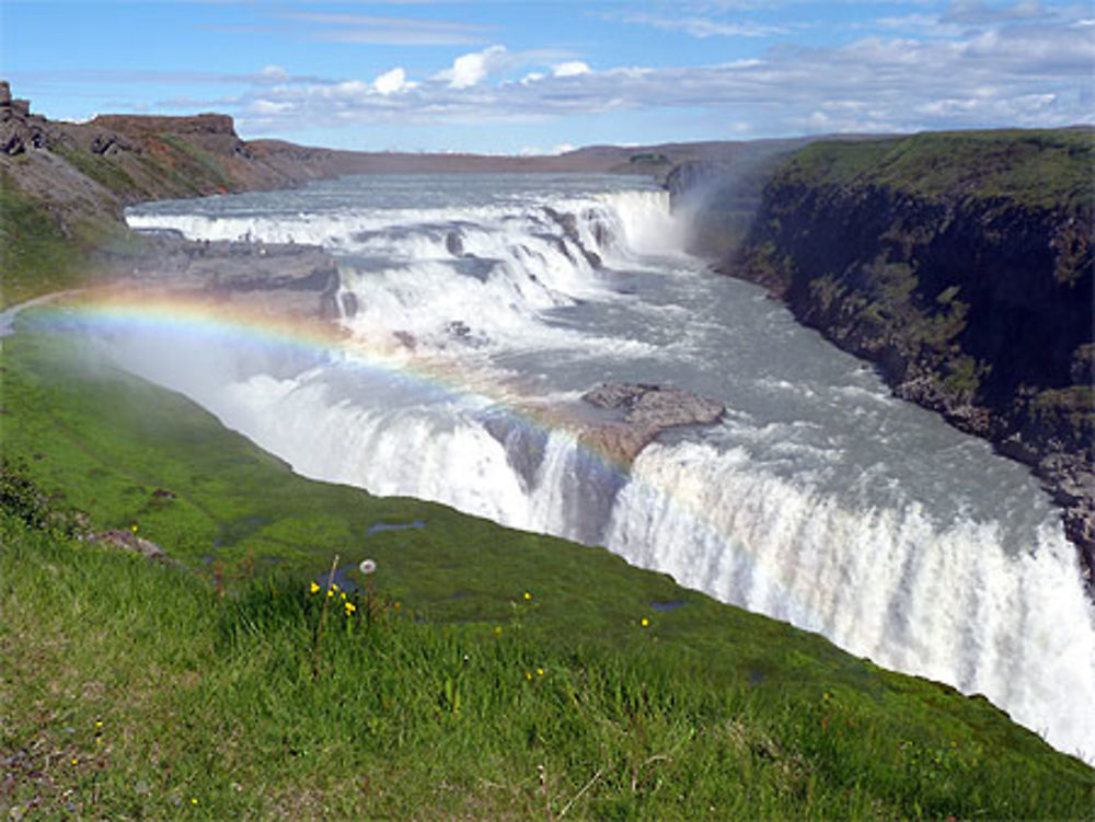 Les chutes de Gullfoss