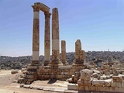Les restes du temple d'Hercule