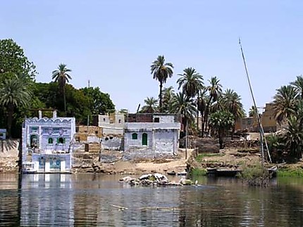 Les maisons du bord du Nil
