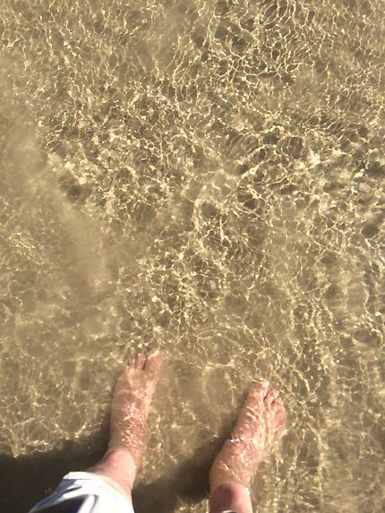 Les pieds dans l'eau