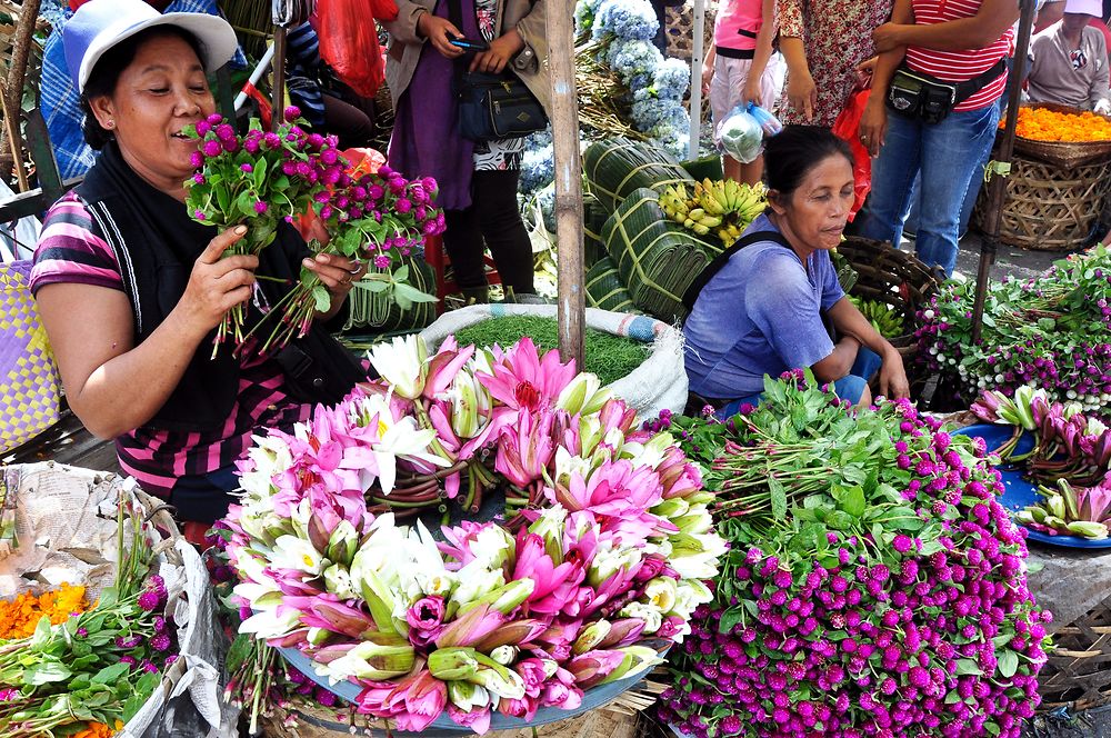 Le marché aux fleurs