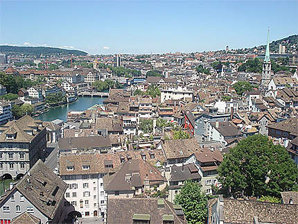 Zurich, vue de haut