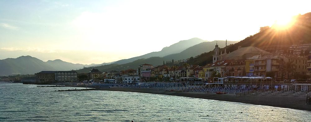 Coucher de soleil à Pietra Ligure