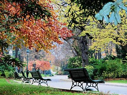Le parc Montsouris l'automne