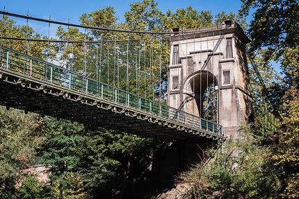 Le petit pont de l'Ile Barbe à Lyon