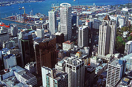 Auckland CBD vu depuis la Sky Tower