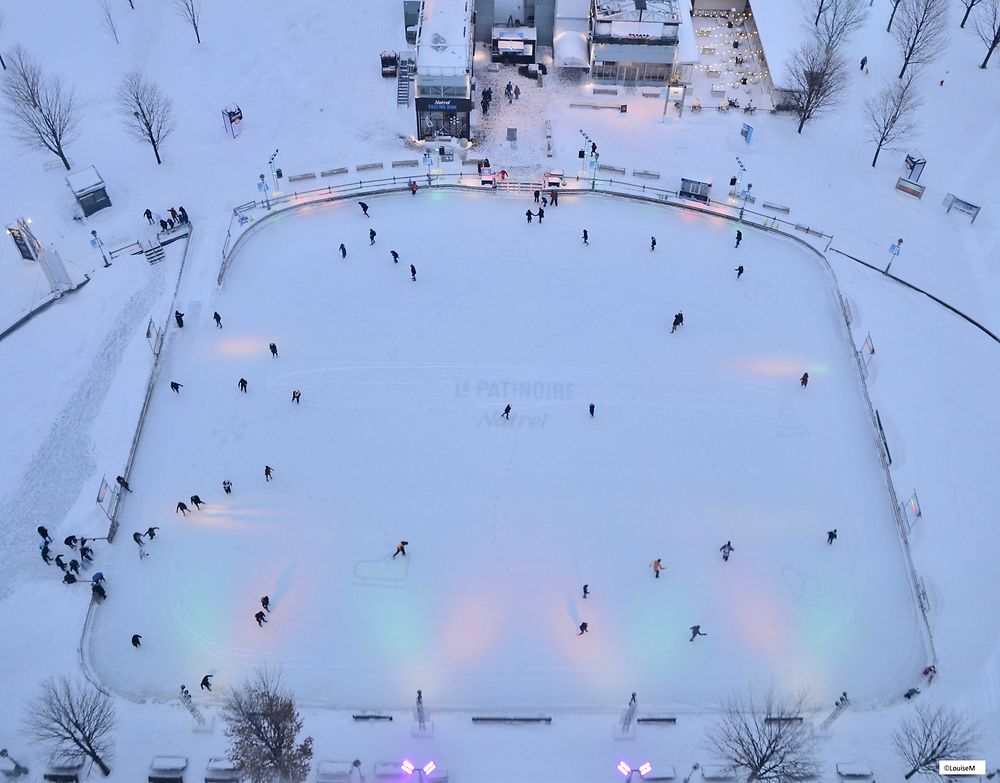 Patinoire naturelle du Vieux-Port de Montréal