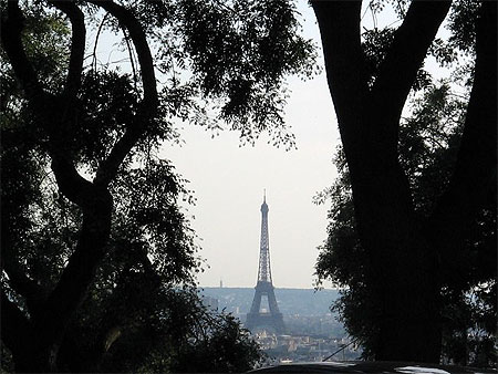 La Tour Eiffel vue depuis le Sacré Coeur La Tour Eiffel vue depuis le Sacré Coeur