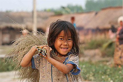 Portrait d'enfant au nord Laos