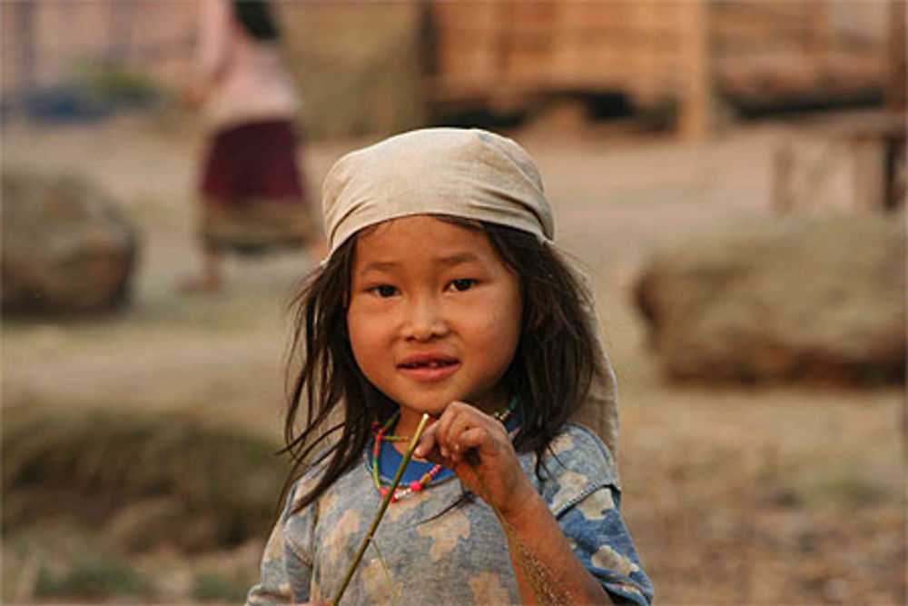 Portrait d'enfant au nord Laos