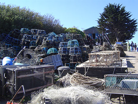 Filets de pêche à Chausey Filets de pêche à Chausey