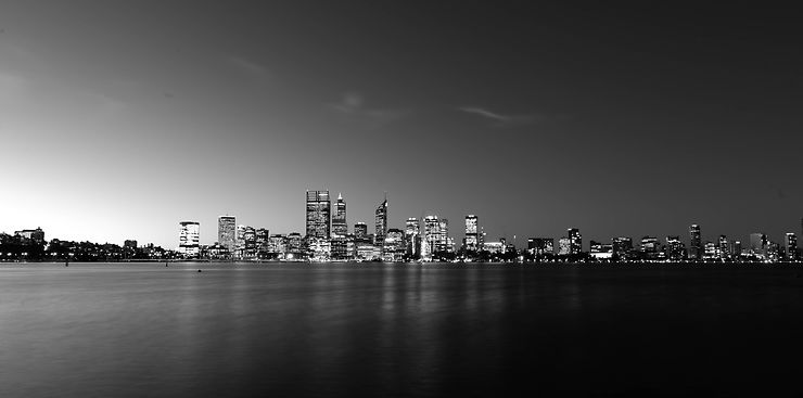 Perth by night, Australie