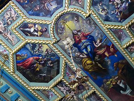Plafond de l'église Notre Dame du Rocher