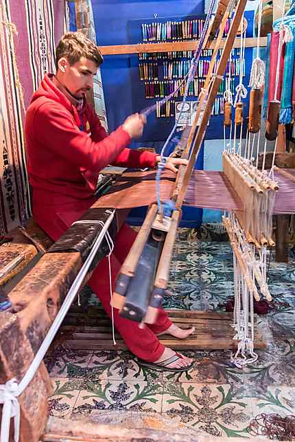 Tissage de textiles en fibre d'agave