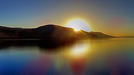 Lac Nasser, lever de soleil