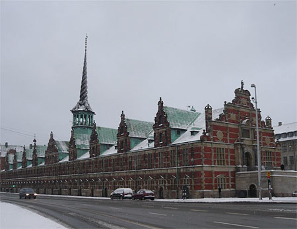 La Bourse sous la neige