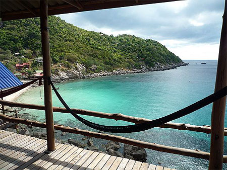 Vue du bungalow sur Aow Leuk Vue du bungalow sur Aow Leuk