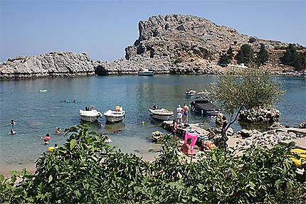 Saint Paul's Bay à Lindos (île de Rhodes)