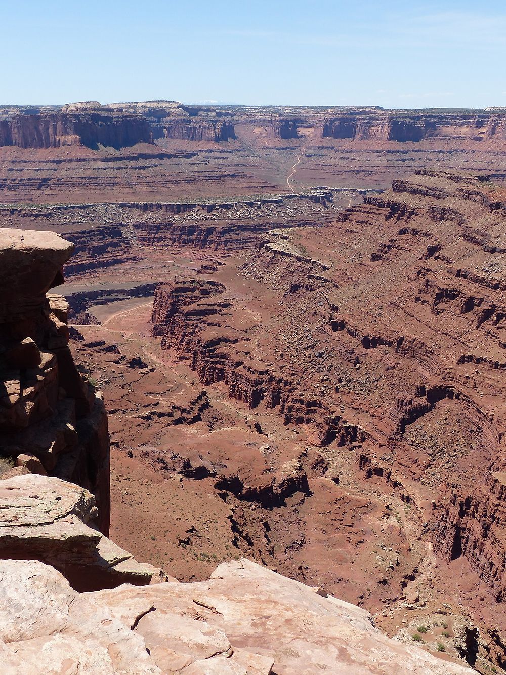 Vue plongeante depuis dead horse point