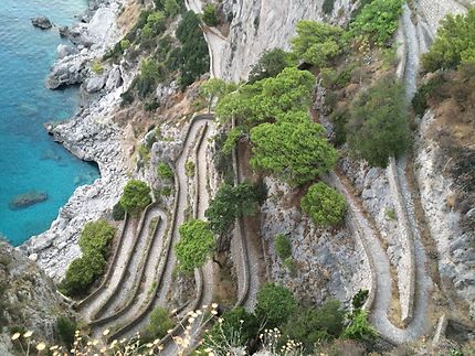 Capri: Giardini di Augusto - Via Krupp