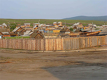 Une vue de Khoujir, capitale de l'ile d'Olkhon