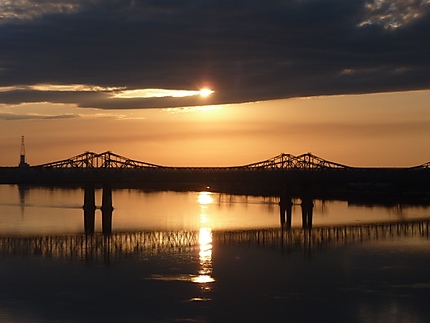 Coucher de soleil sur le Mississippi