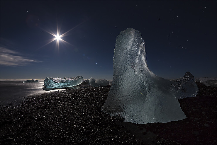 Glace de lune, Islande