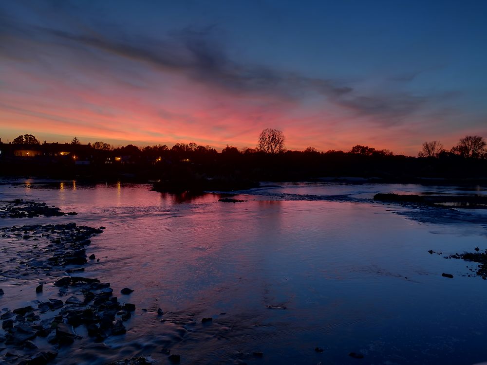 Coucher de soleil sur la Loire