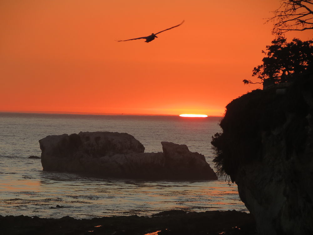 Coucher de soleil à Pismo Beach (Californie)