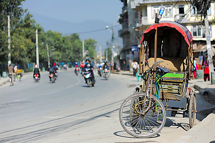 Rickshaw à Kathmandu