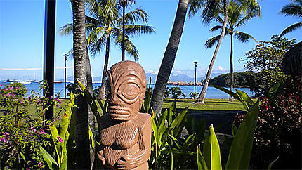 Vue de Moorea depuis Tahiti