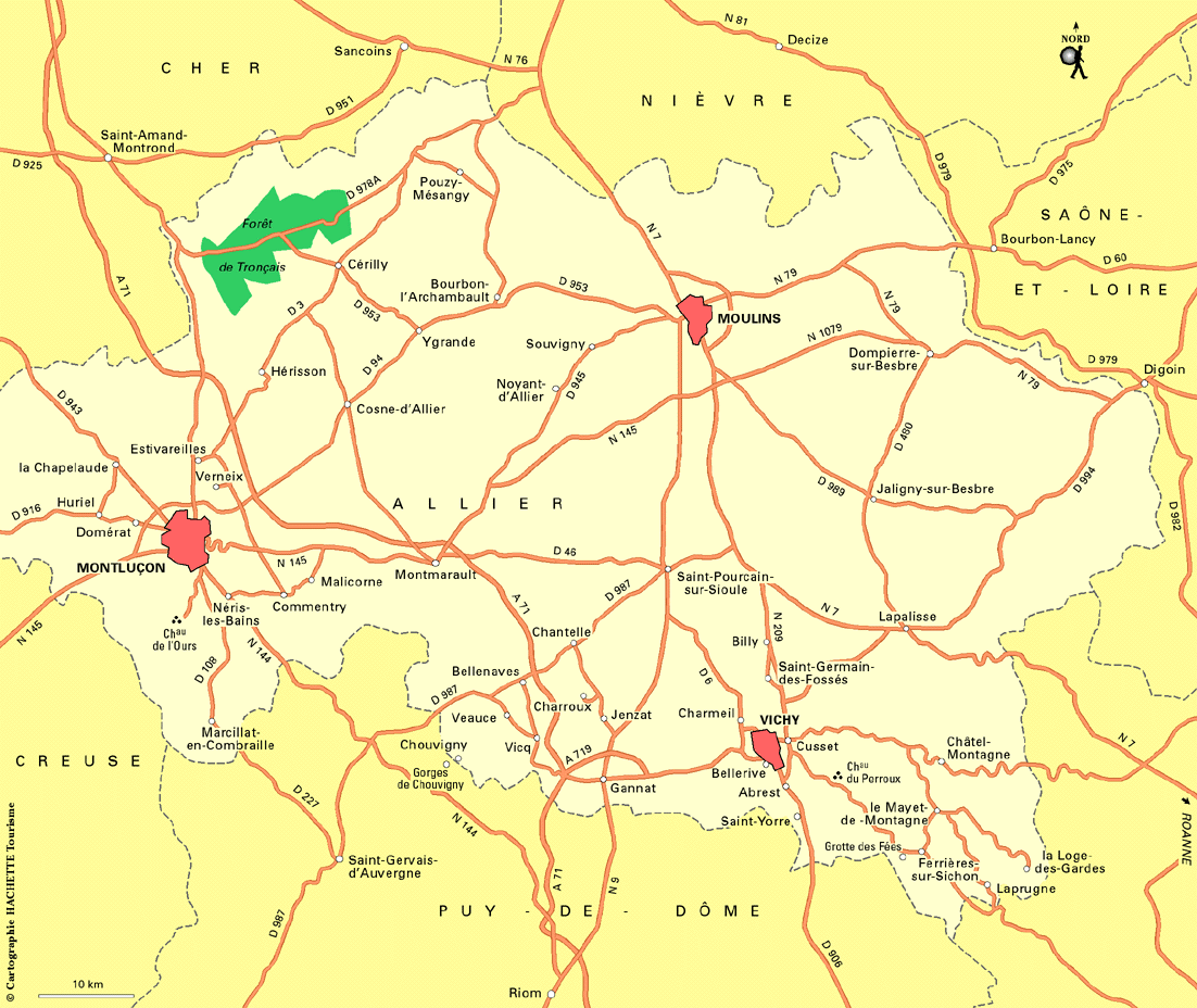 Carte Auvergne Plan Auvergne