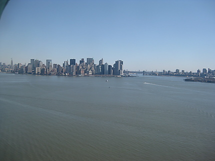 Vue de Manhattan depuis la couronne de la Statue